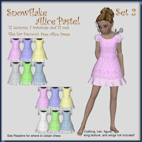 Snowflake Paste for Alice Set part 2