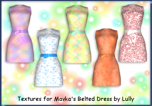 Belted Dress Textures