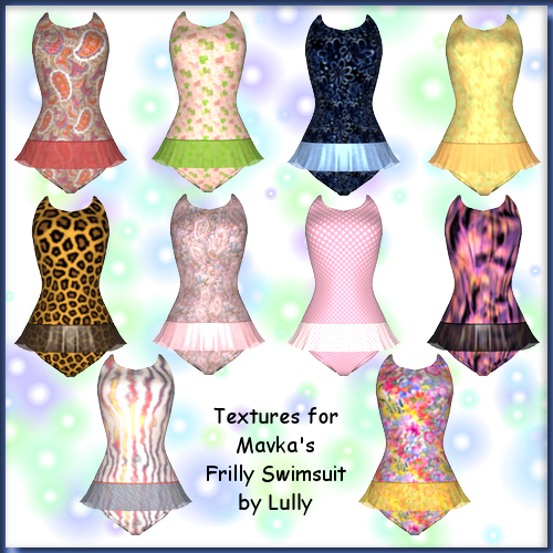 Frilly Swimsuit Textures