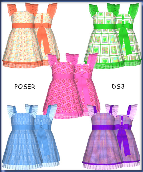 Textures for Sanna's Pinafore for Kids4